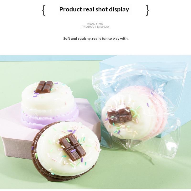 Cute Chocolate Cake Toy Soft Slow Rising For Stress Relief Kids Birthday Party Favors
