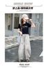 Girls' Pants, Summer Thin Casual Pants, Girls' Cotton Straight Leg Harem Pants, Summer Children's Shaking and Anti Mosquito Pants