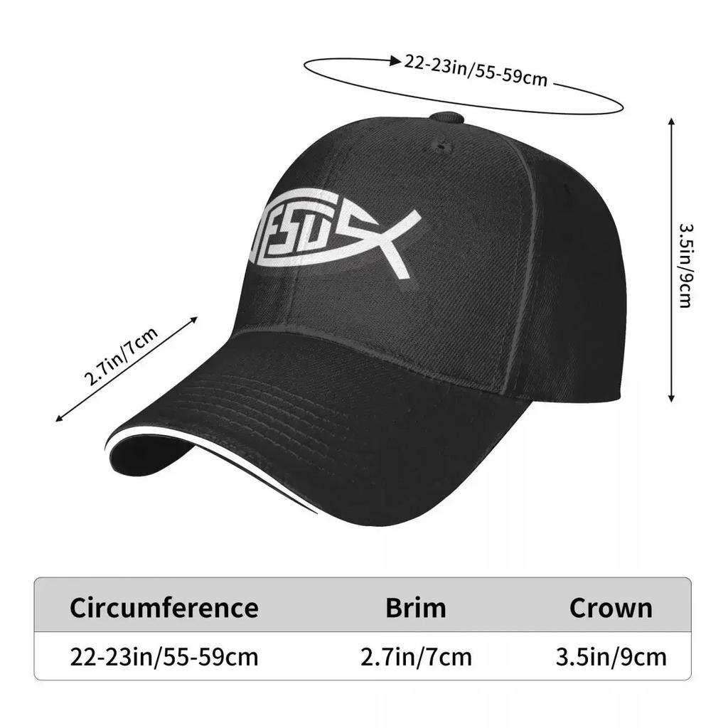 Jesus Fish Baseball Cap Cosplay Luxury Brand Fashionable Women's Hats 2025 Men's