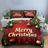Merry Christmas Ornament Design Bedding Duvet Cover Set Duvet Cover Pillowcases  (1*Duvet Cover 2*Pillowcases, Without Duvet Insert)