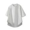 Wassup Sohot Men's Deconstructed Rivet Design Short Sleeve T-Shirt