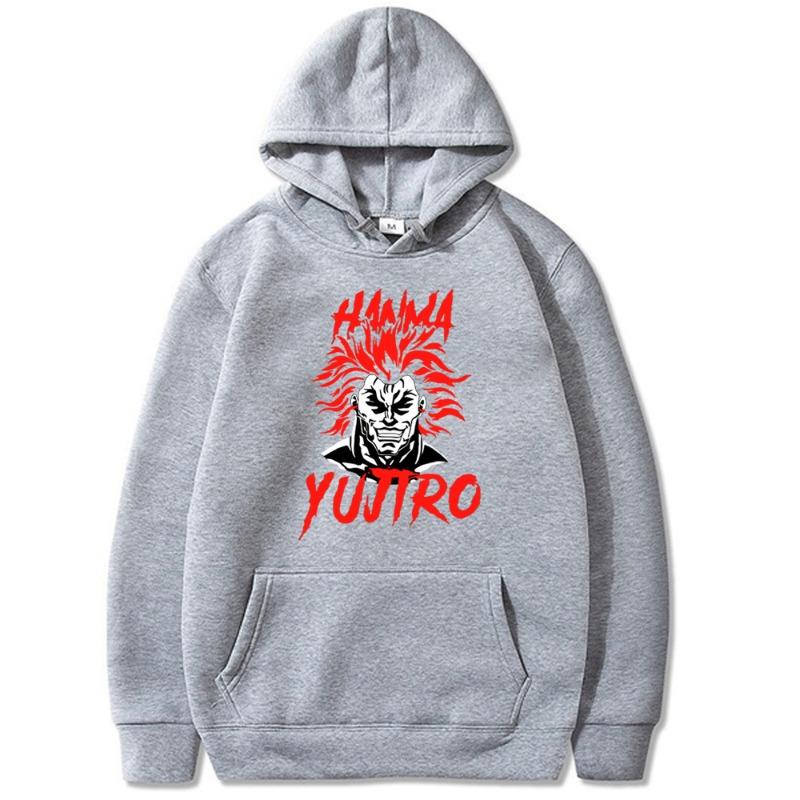 Japanese Animation The Grappler Hanma Baki  Hoodies Men Long Sleeve Sweatshirts Women Harajuku Streetwear Sudaderas