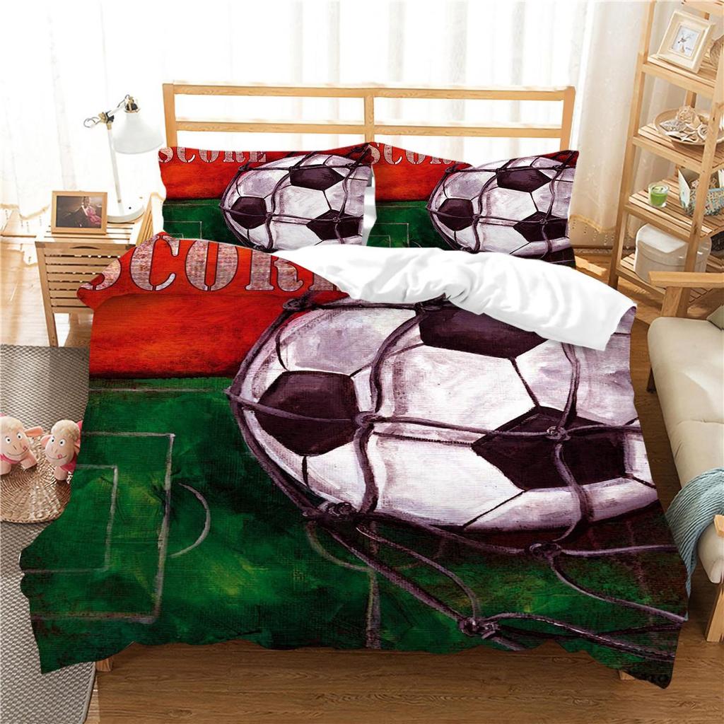 Football Duvet Cover Set Sport Home Bedclothes Queen King Size Bedding 3D Quilt Cover Boy Girl Highly Bedding Sets
