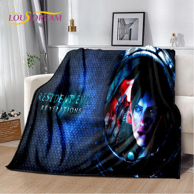 R-Resident Evil Game Gamer Soft Plush Blanket,Flannel Blanket Throw Blanket for Living Room Bedroom Bed Sofa Picnic Office Cover