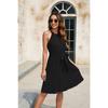 Spring/summer Women's Waistband Dress Party Dress V-neck Sleeveless Dress