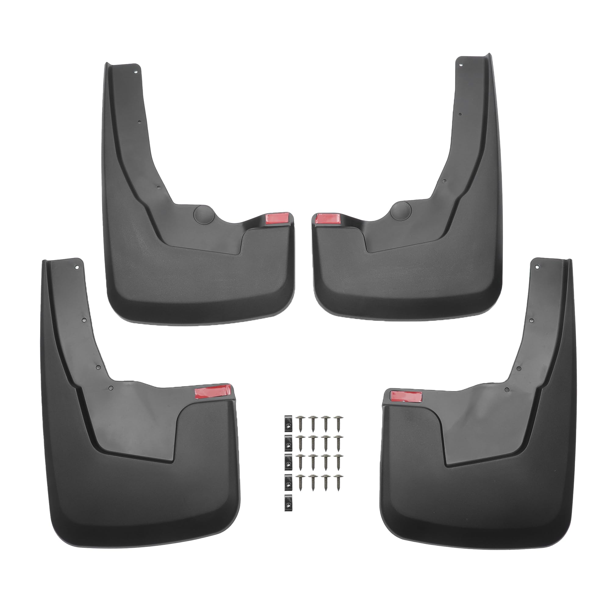 

ABSOPRO Mud Splash Front and Rear Side Mudguards for Dodge Ram 1500 Mounting Accessories of Flaps, Guards, (2019-2024) (Set 4)