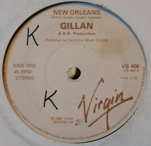 7inch Record GILLAN - New Orleans VS406 Virgin 1981 Ireland Rock Used