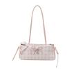 Frische karierte Crossbody-Umhängetasche mit Schleife 2026 - Vielseitig, Modisch, Beliebte kleine Tasche