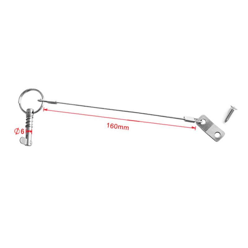 Durable Stainless Steel Quick Release Pin Marine Deck Hinge Jaw Slide Fitting for Pool Boats