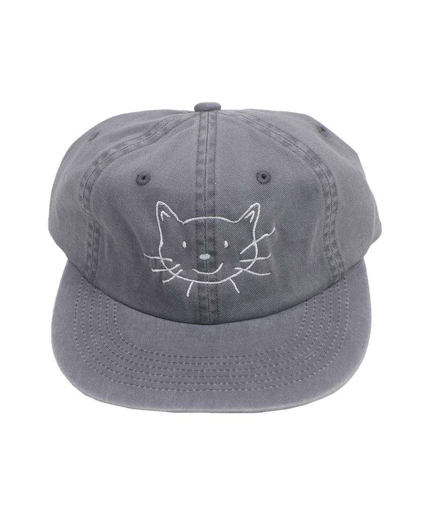 Eolaiteuaenggeul Cat Face Washed Cap (Gray)