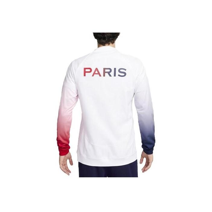 Nike Paris Saint-Germain Academy Pro Away Letter Tie-Dye Print Casual Jacket Men Jacket White FV6359-100