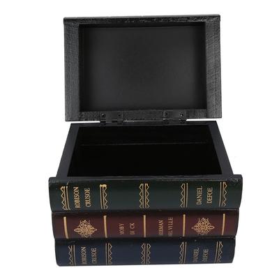 Book Shaped Box Home Decoration Props Office Bookcase Ornaments Jewelry Storage Case