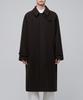 Musinsa Standard Manteau Balmacaan Surdimensionné en Mélange Cachemire [Marron Foncé]