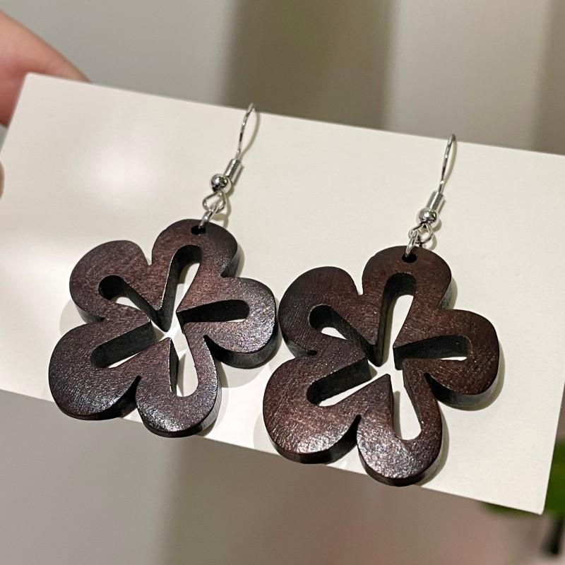 Natural tiger's eye stone series stud earrings for women Maillard exquisite retro earrings niche light luxury high-end temperament earrings