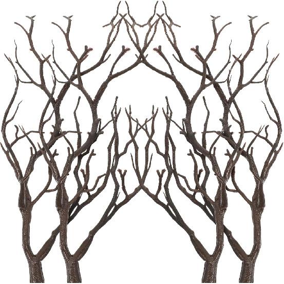 Antler Shaped Tree Branches: 4pcs Antler Shaped Tree Branch, Halloween Tree Branches Decoration, Decorative Branches, Artificial Dried Tree Branches