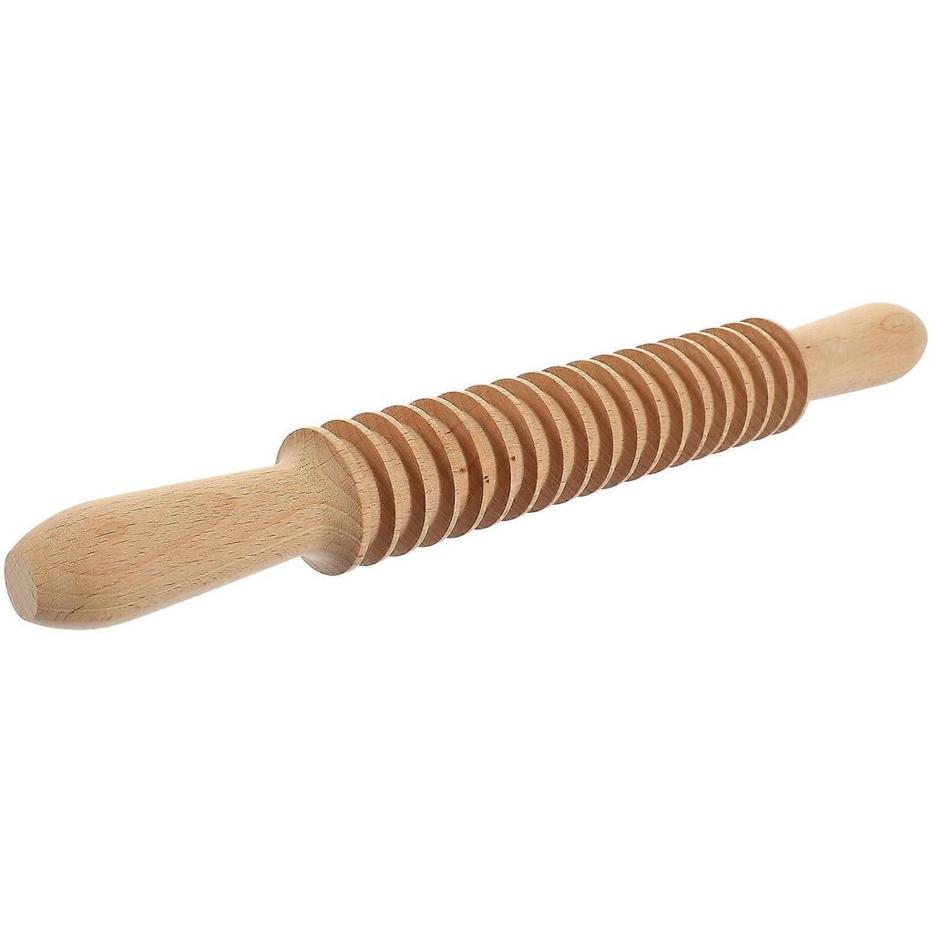 FRCOLOR 3pcs Coupe-pâtes Spaghetti Rouleau à Treillis pour Nouilles Coupe-pâte Rouleau à Pâtisserie en Bois