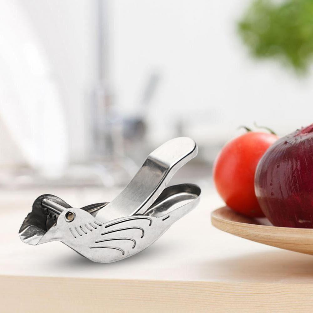 Hand Pressed Bird Shape Lemon Clip Round Metal 304 Stainless Steel Fruit Juicer Manual Orange Squeezer Pomegranate