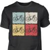 Bicycle Retro Window Cyclist Vintage T Shirt Road Bike Cotton Vintage Washed Soft Stylish Top For Everyday Wear Graphic