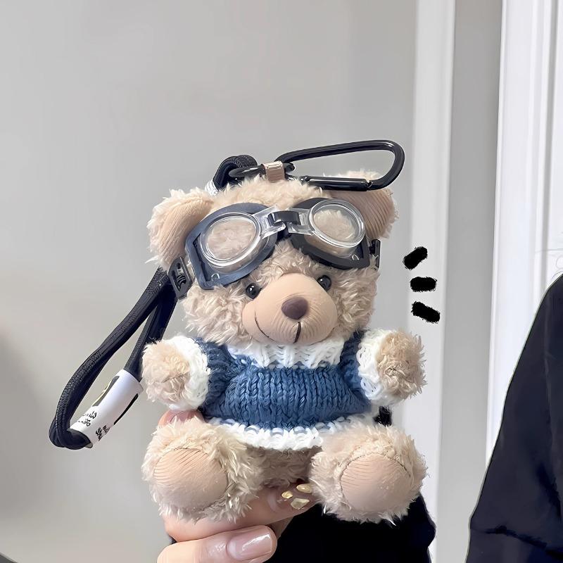Cartoon Brown Bear Doll Plush Bear Pendant Bag Accessories Cute Plush Hangings Hangings Ornament Bag Pendant
