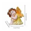Garden Nymph Figurine Birthday Gift Sitting Angel Statue Cute Design Resin for Kids,