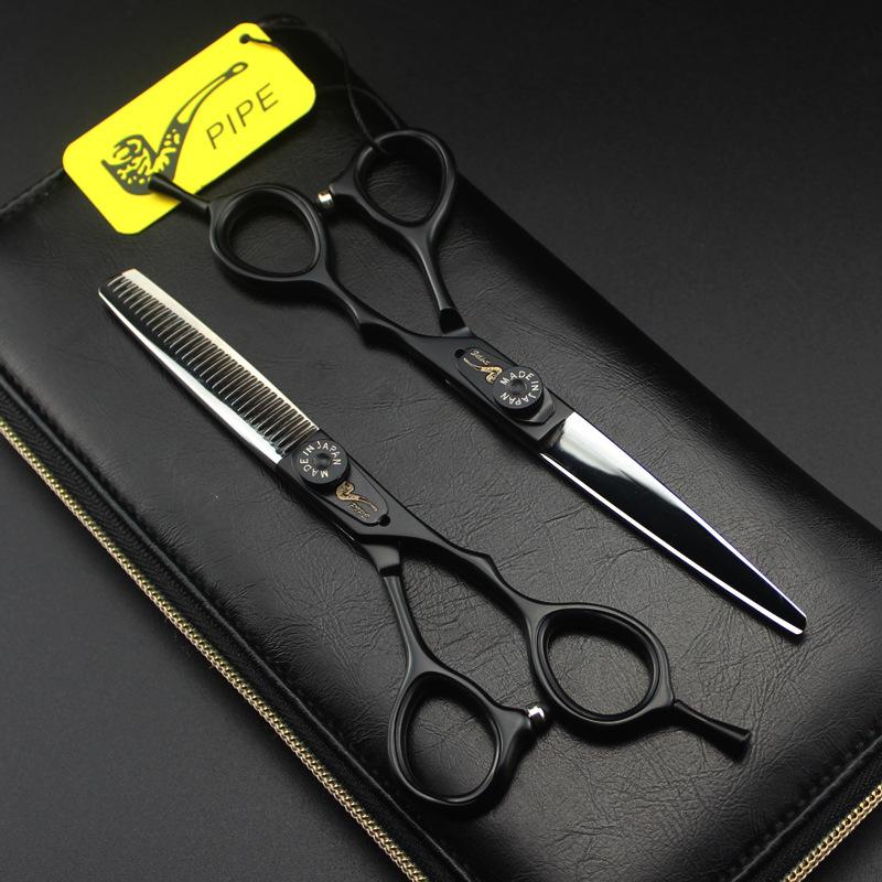 Japan, Pipe Semi-Black Paint, Hair Scissors, Hair Scissors, Flat Scissors, Bangs Scissors, Tooth Scissors, Thin Scissors