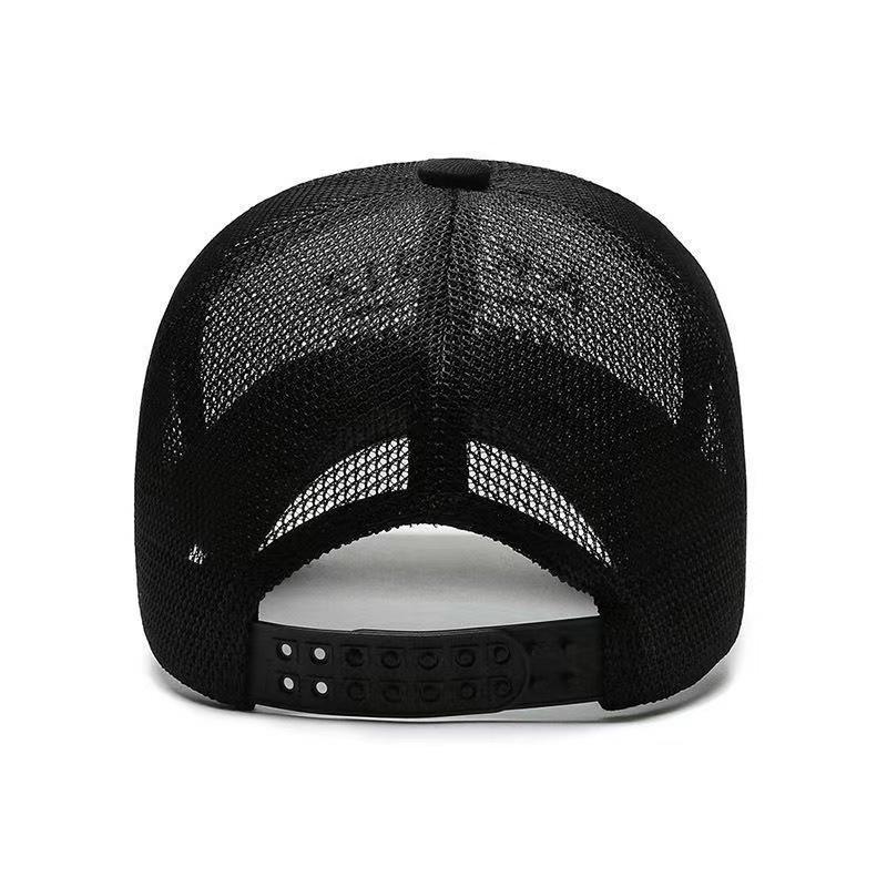 Herre Mesh Baseballcaps Pustende Sommercaps Pappa-hatt Utendørs Fiskehatter Snapback Trucker-caps