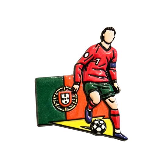 Fußballspieler Anstecknadeln, Fußballfan Emaille Abzeichen, Zinklegierung Fußballstar Anstecknadel für Rucksack Jacke Hut Tasche, Sportfan Sammlung Geschenk