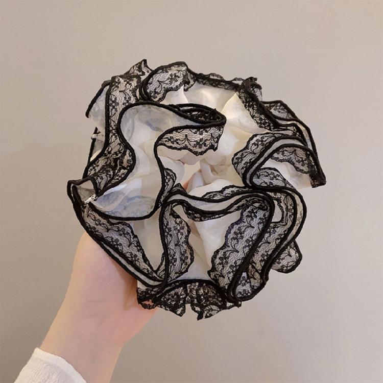 Aesthetic Scrunchies Women Hair Elastic Lace Hair Ties Wedding Party Headwear