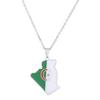 Collar con Colgante Mapa de Argelia Pareja Patriótica Estilo Étnico Regalo de Personalidad