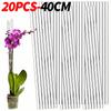 20/1PCS Plant Support Stakes Acrylic Clear Orchid Sticks For Potted Support Tomatoes Flowers Grow Upright Gardening Supplies