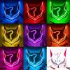 Fox Half Mask Neon Illuminated Festival Summer Festival Party Party Goods Photography Mask Cosplay Halloween Festival Mask Masquerade Disguise Fox