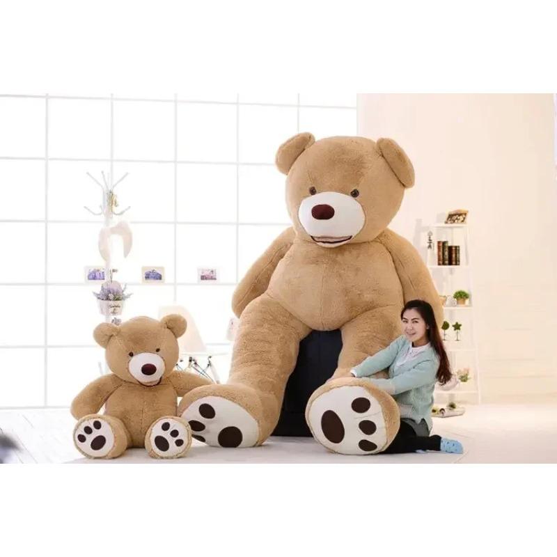 200cm Riesiger Großer Bär Kuscheltier Teddybär Bezug Plüsch Weiche Puppe Kissenbezug Ohne Sachen Babyspielzeug