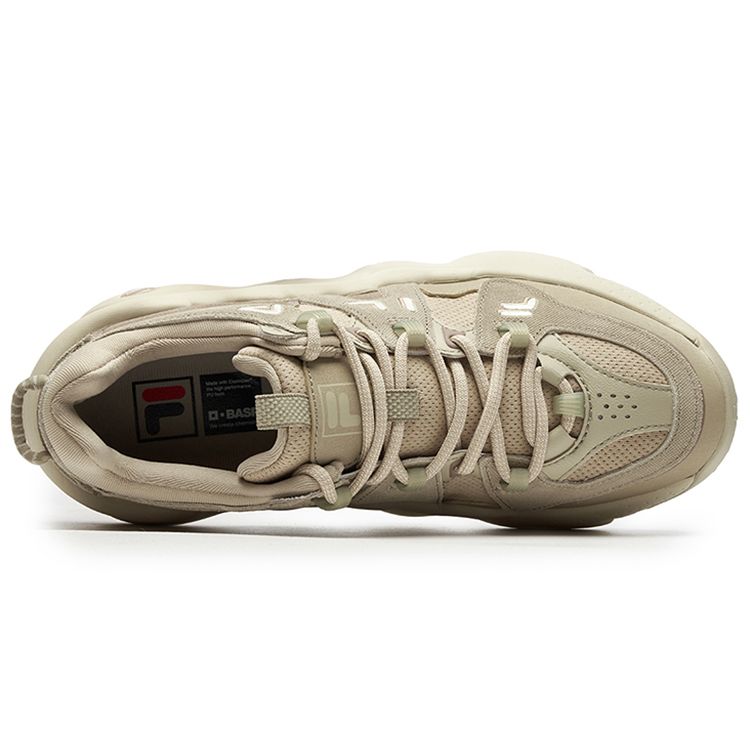 FILA Panini Casual Versatile Low-Top Retro Basketball Shoes Men sneaker Sand F12M211121FSF