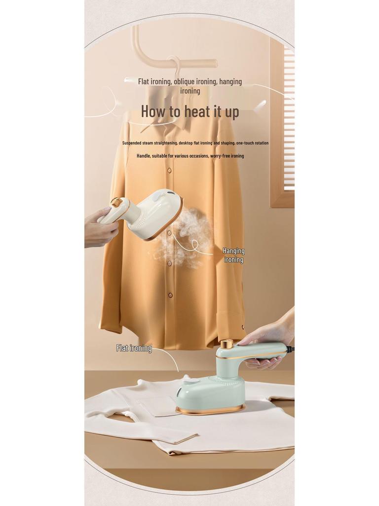 Portable Folding Handheld Electric Iron for Home, Travel, Dorms – Compact Mini Ironing Machine
