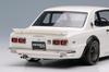 Makeup Vision Scale Nissan Skyline 2000 1971 with Spoiler Finished Model VM244B 1/43 GT-R (KPGC10) (Works Wheels) White,