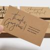 30-Pack Kraft Thank You Greeting Cards - Blank Decorative Gift Cards