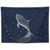 Whale Shark Tapestry Wall Hanging Trippy Tapestries Aesthetic Art Print Mural Blanket for Living Room,Bedroom,Home Decor Funny Tapestry-30"x40"