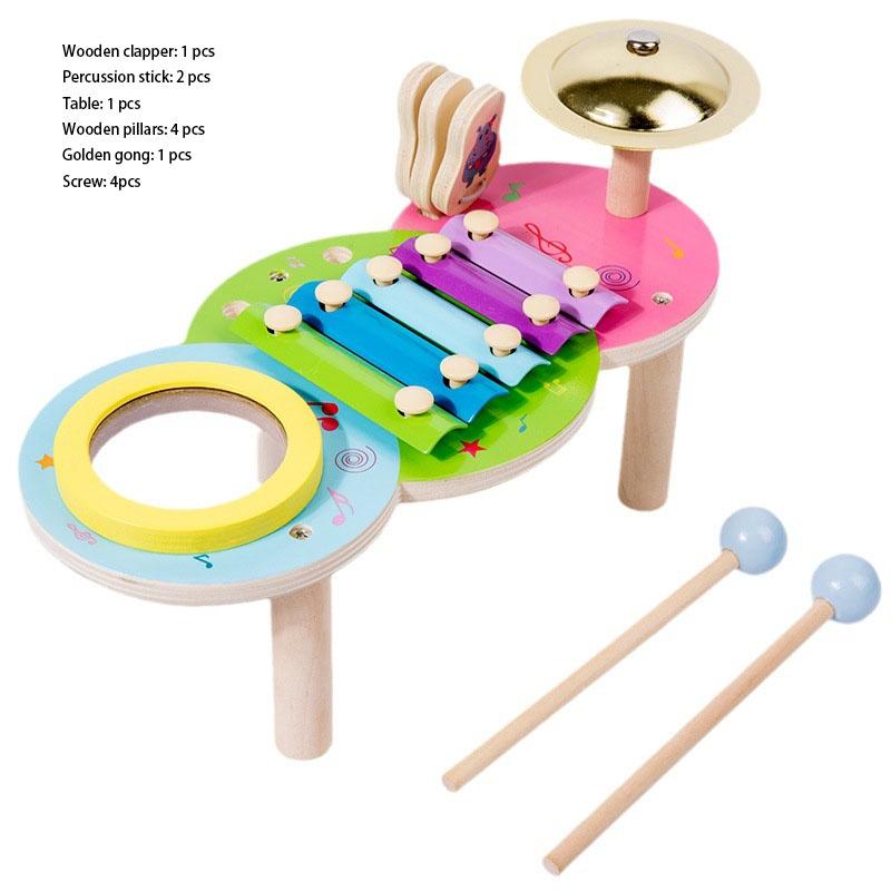 

Wooden Instruments Percussion Puzzle Toy Children Enhance Cognitive Skills Music