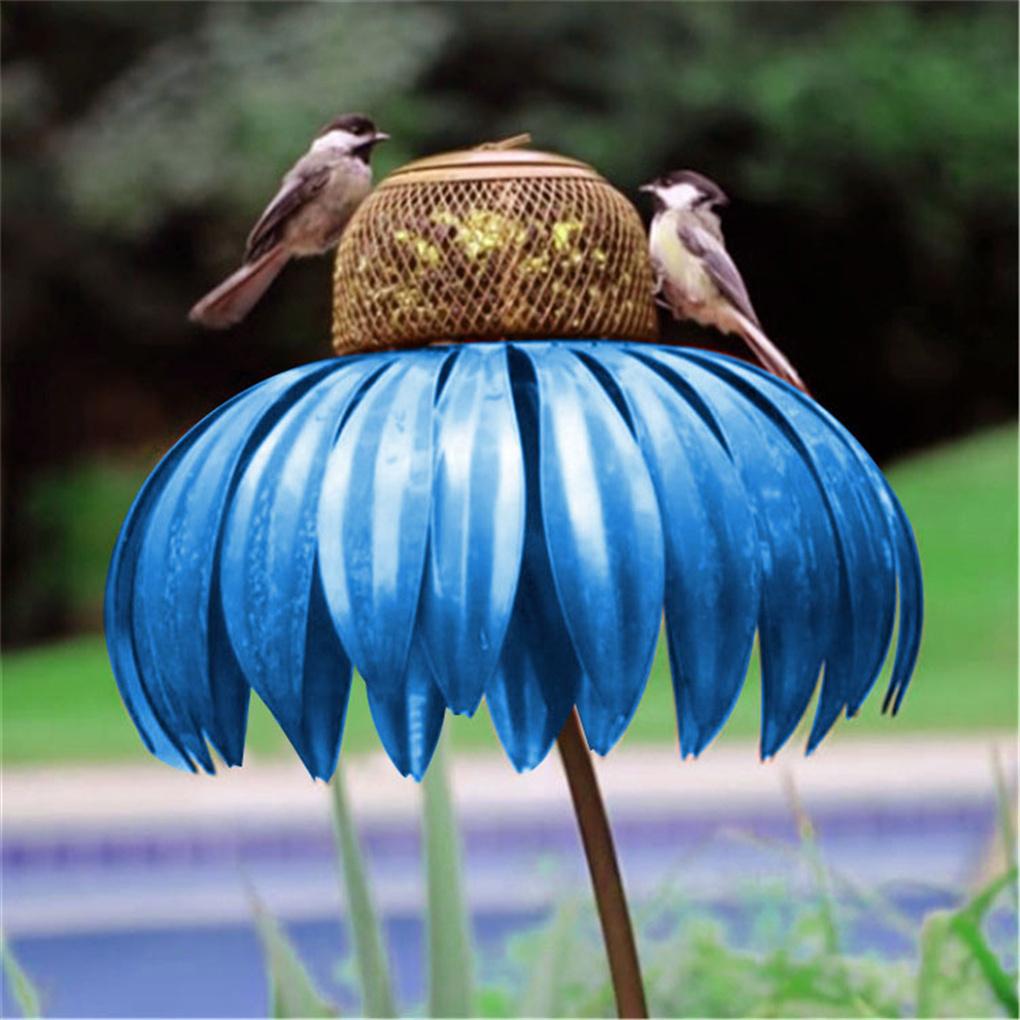 Creative Sensation Coneflower Bird Feeder Outdoor Garden Flower Yard Decor