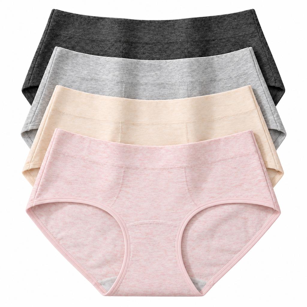Women's Mid-rise Cotton Stretch Briefs 4 Pack
