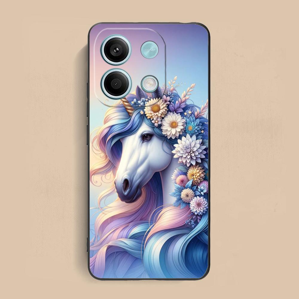 Fantasy Unicorn Mobile Phone Case for Xiaomi Redmi 15 14 13 12 A5 3 2 1 C Plus 4G 5G Colorful Printing Cover Cover Pretty Luxury