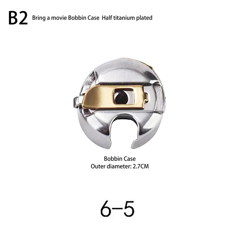 Sewing Machine Titanium Bobbin Case With Steel Sheet For Industrial Sewing Machine Accessories High Temperature Resistance