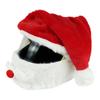 Christmas Motorcycle Helmet Cover Plush Full Face Helmet Cover Funny Santa Claus Xmas Hat