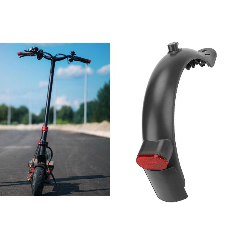 Waterproof Scooter Rear Tire Wheel Mudguard Widened Mud Guard Tail Light for Electric Scooter Parts Easy to Install