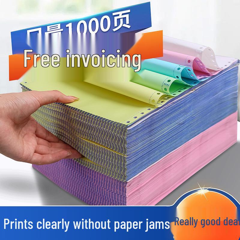 Multi-part Pinfeed Computer Print Paper: 2-part, 3-part, 4-part, 5-part Invoices & Delivery Notes