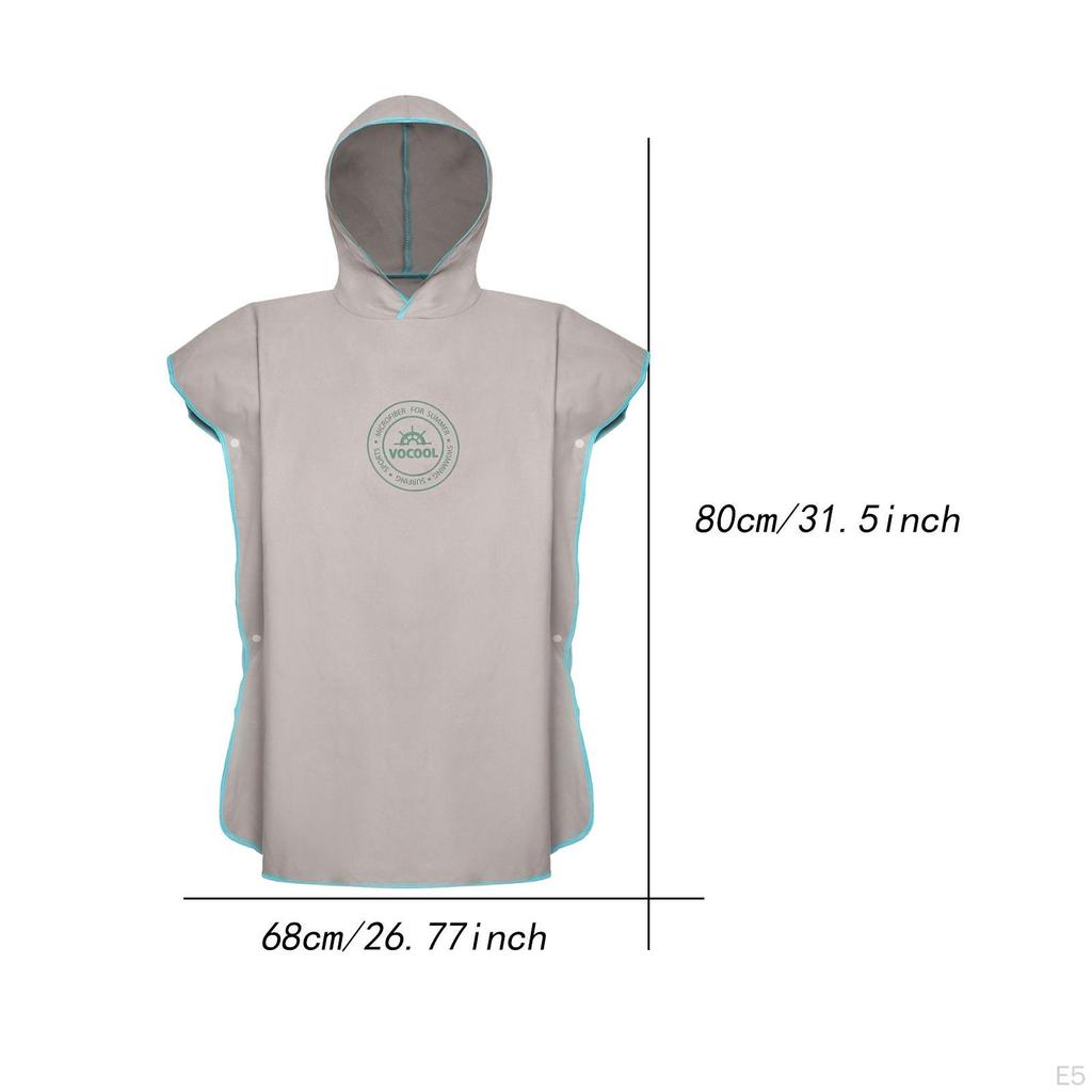 Changing Poncho Microfiber Multifunctional Sturdy Accessories Beach Gifts Absorbent Quick Dry Hooded