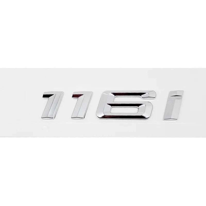 ABS Car Rear Trunk Letters Logo Badge Emblem Sticker For BMW 1 Series 116i 118i 120i 125i 130i 135i 140i E81 E82 E87 E88 F20 F21