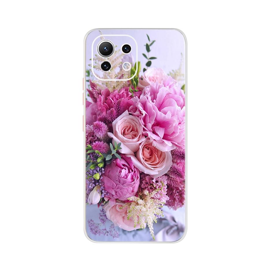 For Xiaomi Mi 11 Lite Case Cute Cartoon Cover For Xiaomi Mi 11 Lite 5G Phone Cases Mi11 Lite 11Lite Soft TPU Fundas Capa 6.55''
