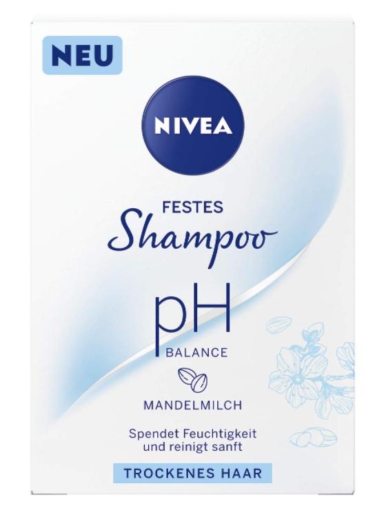Nivea Solid Shampoo Bar, pH-Balanced, Gentle Cleansing, 75g