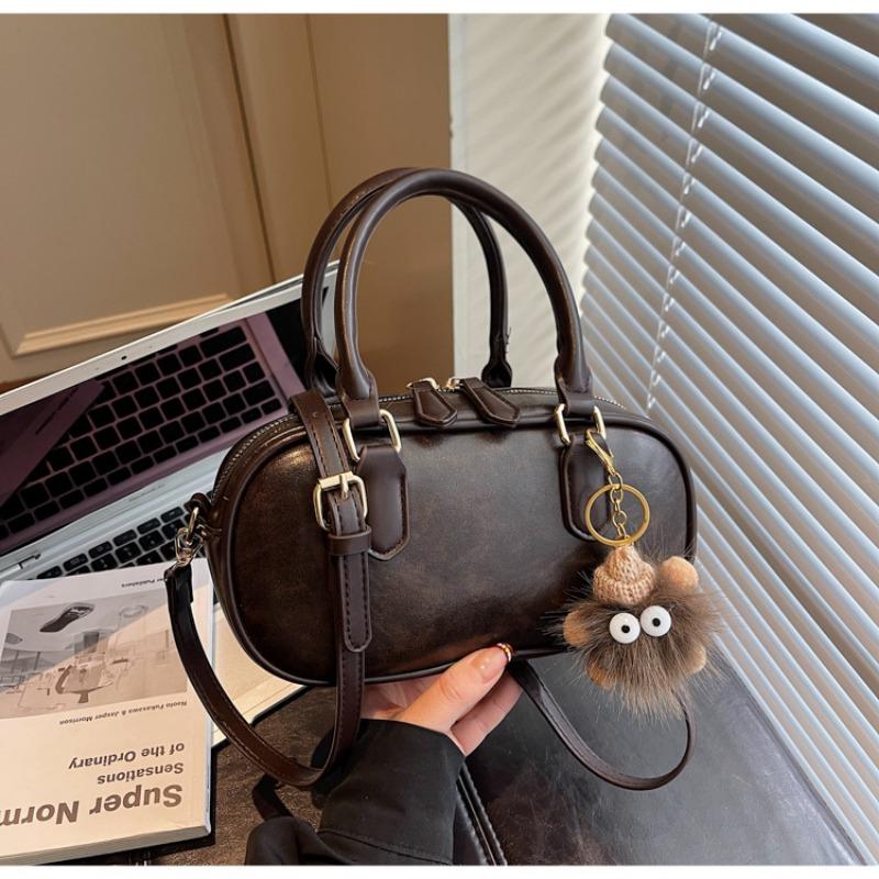 Retro Casual Hand-held Small Square Bag, Fashionable Single-shoulder Bag, Simple Commuting Crossbody Bag